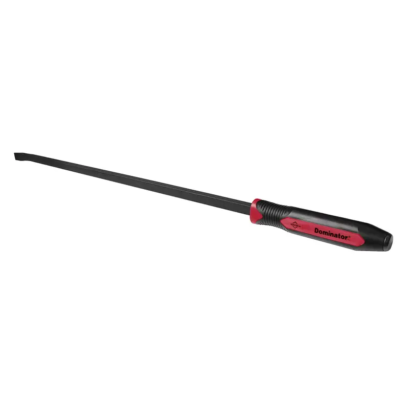 Mayhew Dominator Pro Curved Pry Bar — 42-Inch Heavy-Duty Demolition Tool in Red