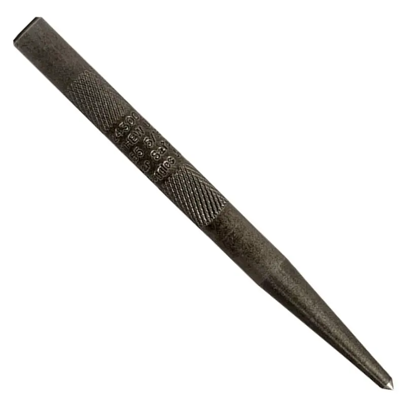 Mayhew Knurled Center Punch – 5/16″ Tip, Black Oxide Coated
