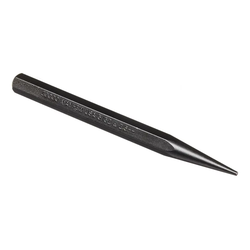 Mayhew Pro 20000 Black Oxide Solid Punch – 3/32″ (2.5 mm) x 5″, Metric
