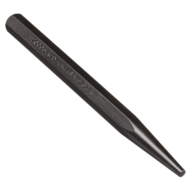 Mayhew Pro 5/32″ Black Oxide Solid Punch – Metric 4 mm × 5″
