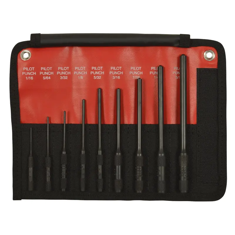 Mayhew Pro 62252 9-Piece Pilot Punch Kit – Includes 109-K Precision Alignment Punches