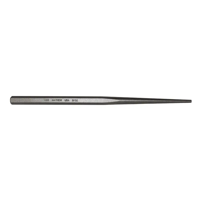 Mayhew Select 5/32″ Line-Up Punch – 9″ Length, Shot-Blasted Steel Construction