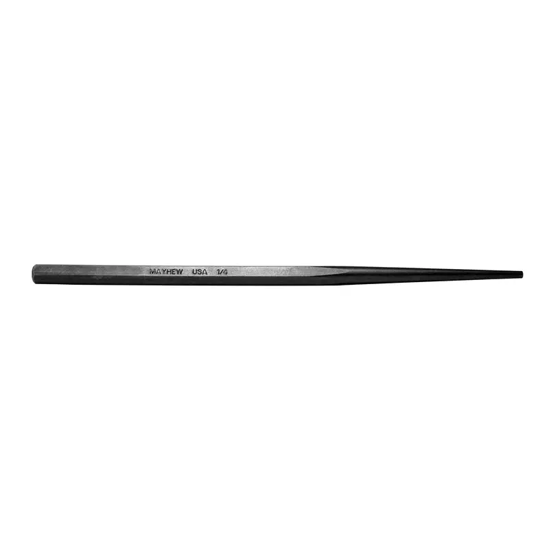 Mayhew Select 72003 1/4″ Line-Up Punch – Shot Blast Finish, 12″ Length
