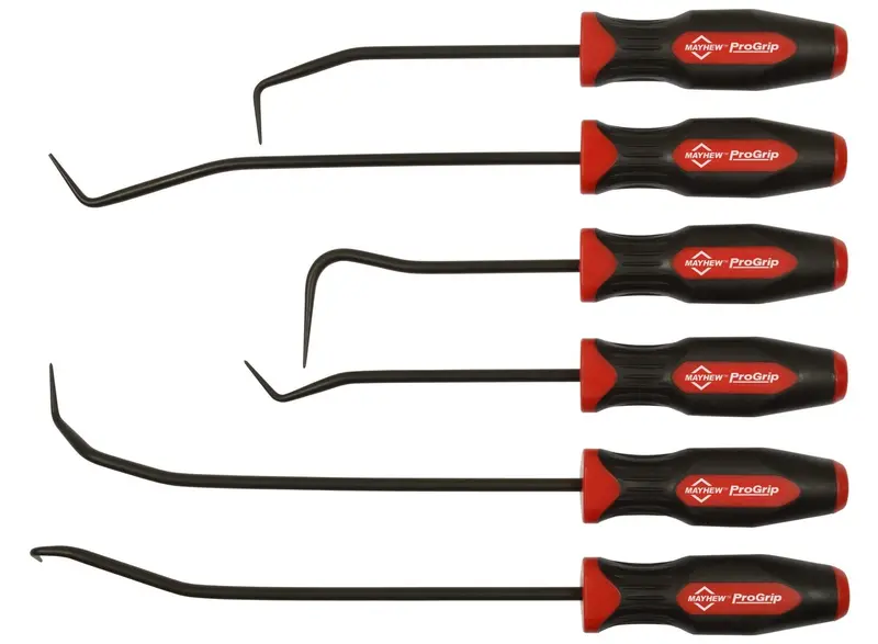 Mayhew Tools 13097 ProGrip Hose Pick Set – 6-Piece Black Oxide Kit