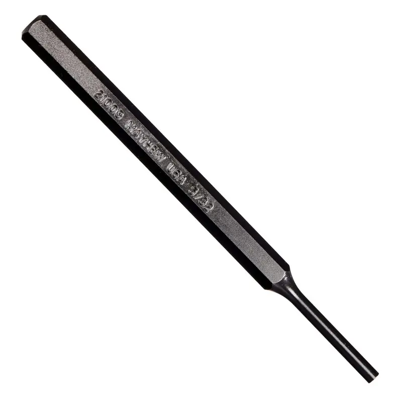 Mayhew Tools 21003 5/32″ Pin Punch – 5″ OAL, Black Oxide, Compact Design