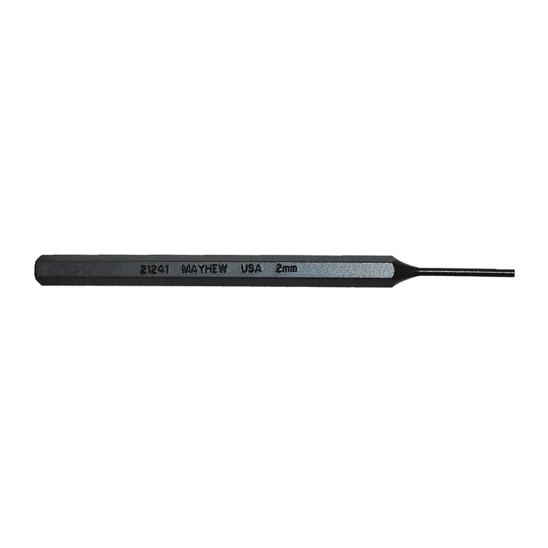 Mayhew Tools 21241 2 mm Metric Black Oxide Pin Punch – 4-1/4″ Length