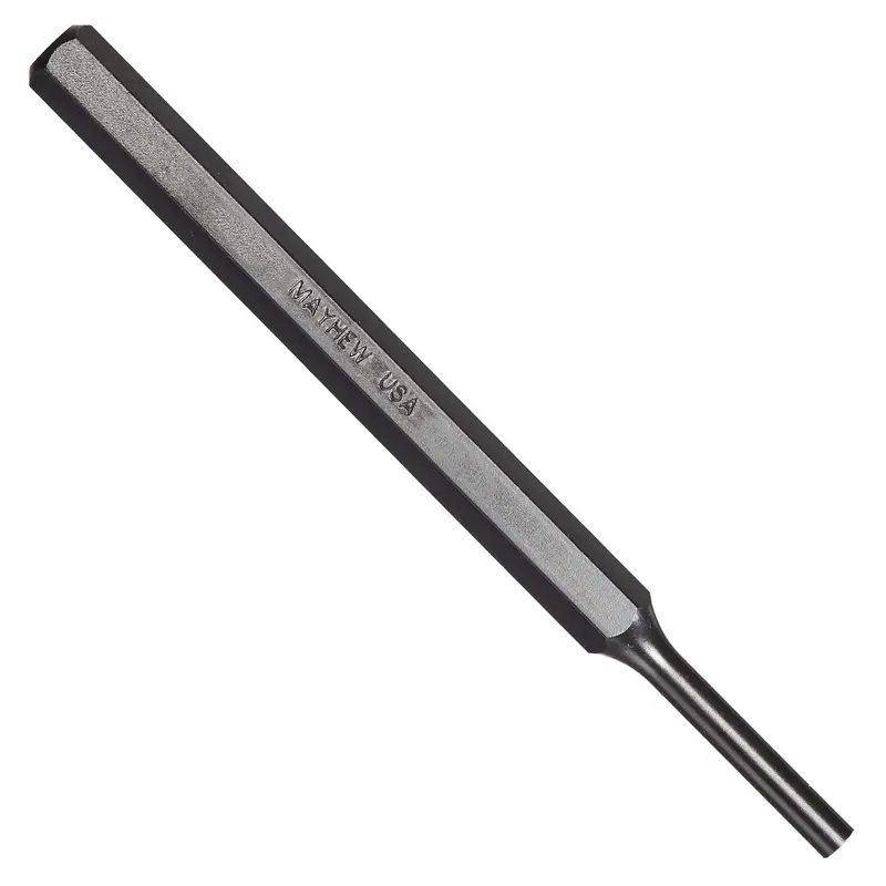 Mayhew Tools 21246 6 mm Metric Pin Punch — 5.625-Inch Black Oxide Coated