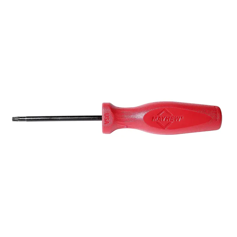 Mayhew Tools 27404 T20 Torx Screwdriver – 3-Inch Red Handle, Made in USA