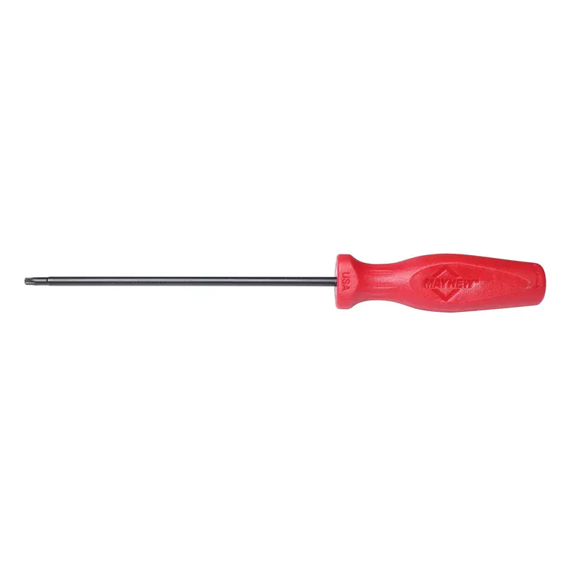 Mayhew Tools 27405 USA-Made Torx Screwdriver — T20 Bit, 6″ Length, Red Handle
