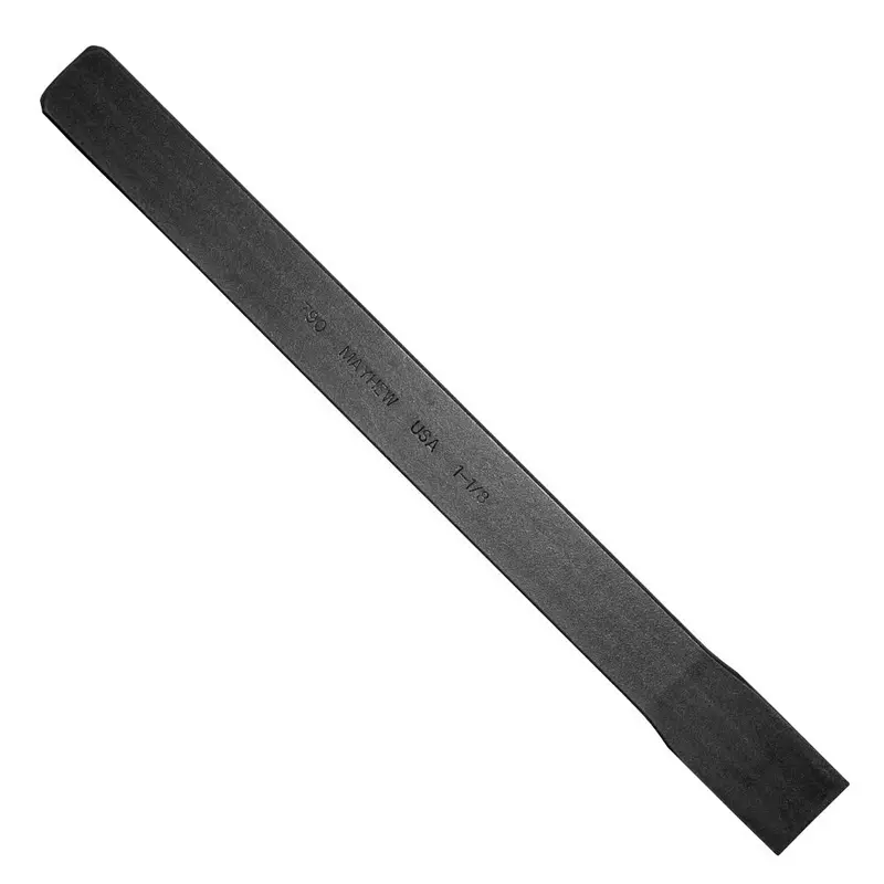 Mayhew Tools 30210 Mason Chisel – 1-1/8″ × 12″, Shot Blast Finish, No Handguard