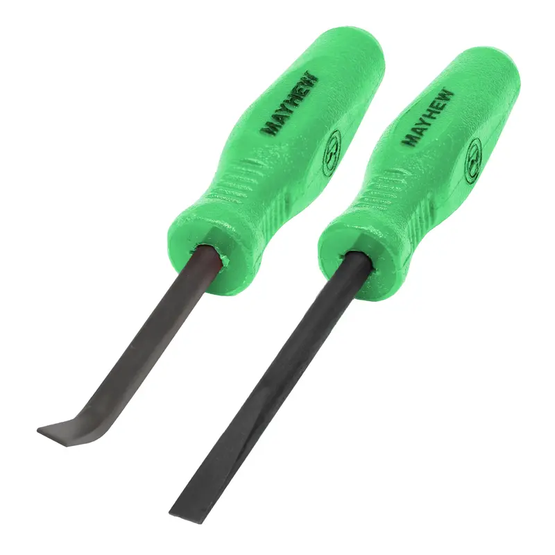 Mayhew Tools 31093GN – 2-Piece Green Mini Heavy-Duty Pry Bar Set