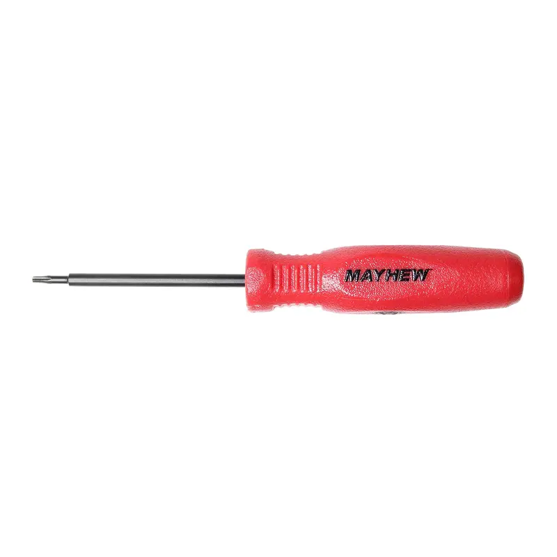 Mayhew Tools 31392 Micro Torx Screwdriver – T6 Bit, 2″ Shaft, Red Handle