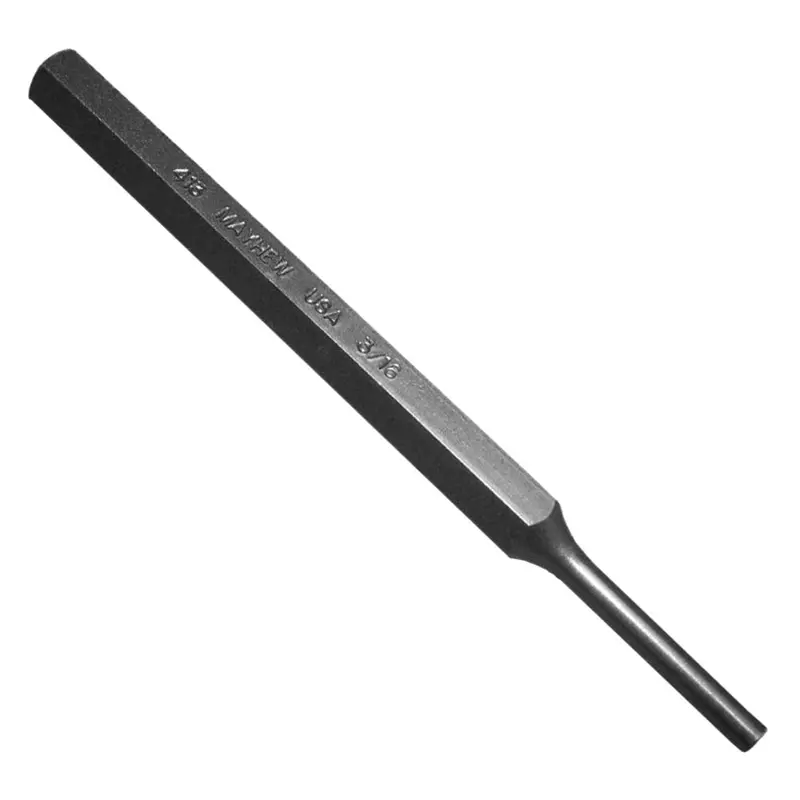 Mayhew Tools 71004 3/16″ SAE Pin Punch – 5-1/4″ OAL, Shot-Blasted Alignment Tool