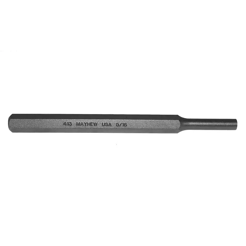 Mayhew Tools 71019 Precision Pin Punch – 5/16″ Diameter, 6″ OAL, Shot-Blasted Finish for Accurate Alignment