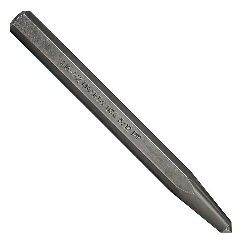 Mayhew Tools 74003 1/2″ Center Punch – Shot Blast Finish, 5/16″ Point