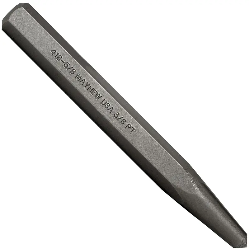 Mayhew Tools 74004 Center Punch – 5/8″ Shank, 3/8″ Point, Shot Blast Surface Finish