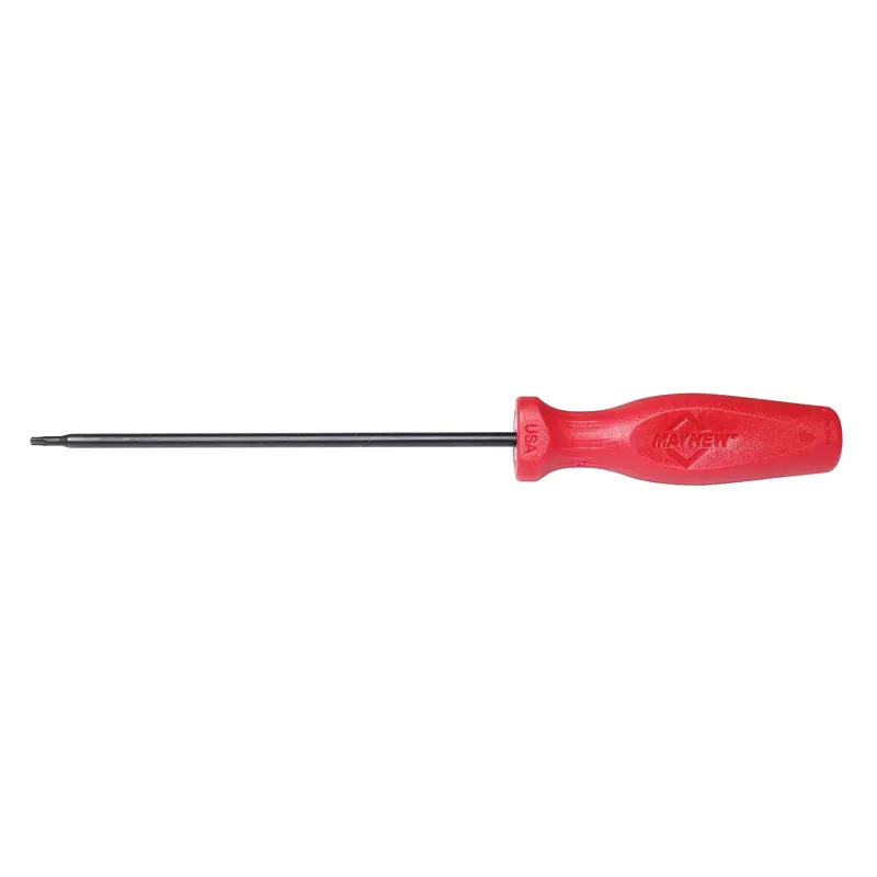 Mayhew USA-Made T10 Torx Screwdriver – 6-Inch Red-Handled Precision Driver