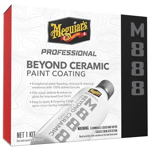 Meguiar’s Beyond Ceramic Paint Coating M888 – Multi-Year SiO₂ Protection with Self-Healing, Beading, and Chemical Resistance