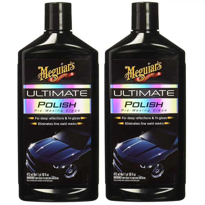 Meguiar’s G19216 Ultimate Polish – Dual 16 oz Bottles for Fine Finishing & Swirl Removal