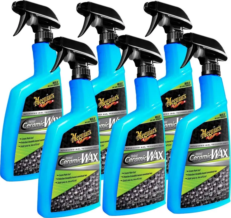 Meguiar’s Hybrid Ceramic Wax – 26 oz Bottle (6-Pack)