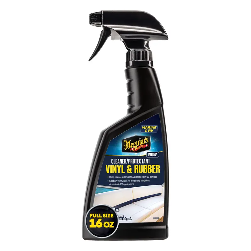 Meguiar’s M5716 Marine & RV Vinyl/Rubber Cleaner & Protectant – Non-Greasy 16 oz Spray