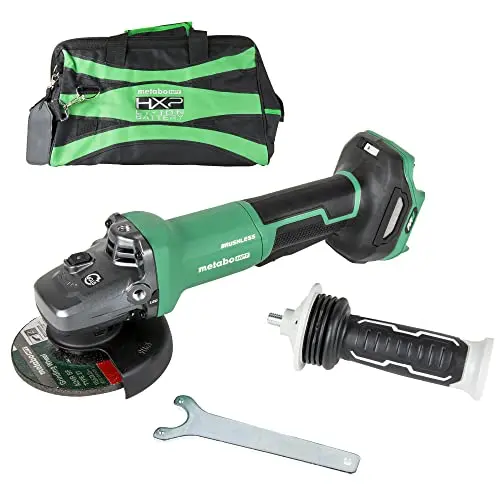 Metabo HPT 36V MultiVolt 4.5-Inch Cordless Angle Grinder – Tool-Only Version, High-Torque Design