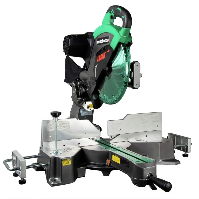 Metabo HPT C12RSH2S 12-Inch Sliding Compound Miter Saw — Dual Bevel, Laser Guide, 15-Amp Motor