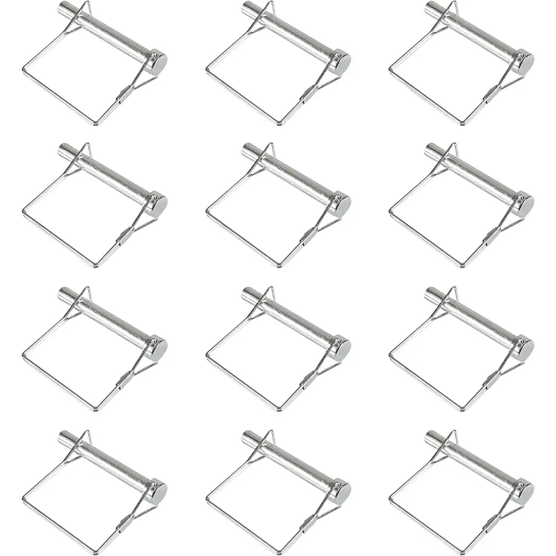 Metaltech 5-Inch Caster Lock Pins – Pack of 12, Zinc-Plated Steel