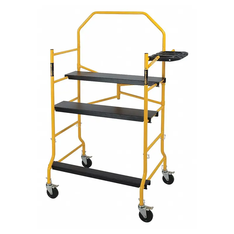 Metaltech Job Site Scaffold – 6-3/8 ft x 4 ft x 2-1/2 ft, 900 lb Load Capacity