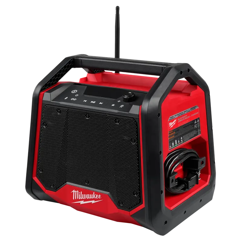 Milwaukee 2956-20 M18 Bluetooth Jobsite Radio with Dual USB Charging