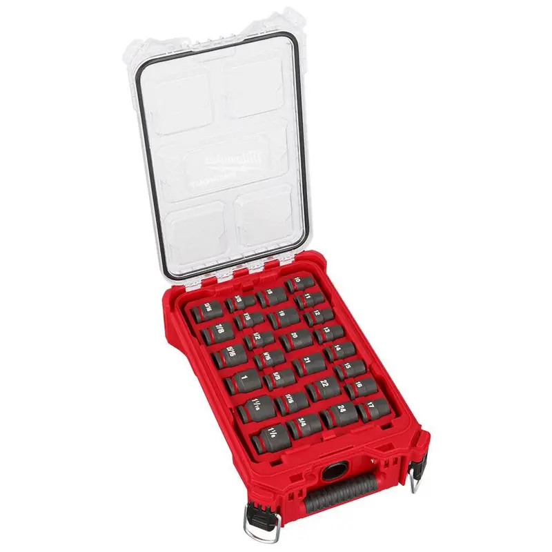 Milwaukee 49-66-6804 SHOCKWAVE Impact Duty 1/2″ Drive Socket Set – Metric & SAE Combo