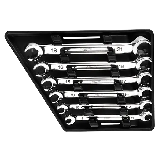 Milwaukee 6-Piece Metric Double-Ended Flare Nut Wrench Set