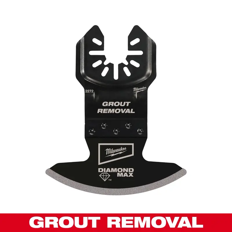 Milwaukee Diamond MAX Grout Removal Blade – Diamond Grit Oscillating Multi-Tool Attachment
