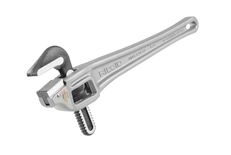 Model 18 Aluminum Offset Pipe Wrench — 18-Inch Lightweight Design