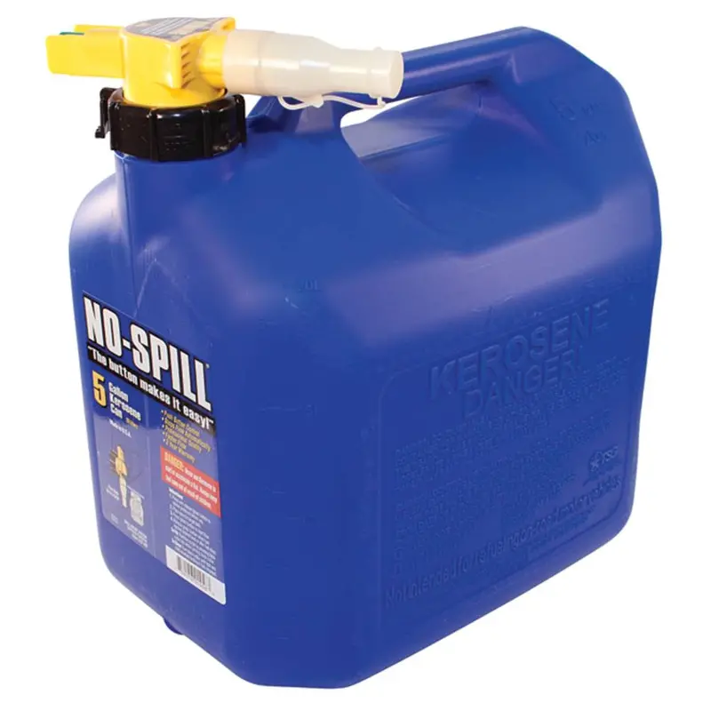 No-Spill 1456 CARB- and EPA-Compliant 5-Gallon Blue Kerosene Can