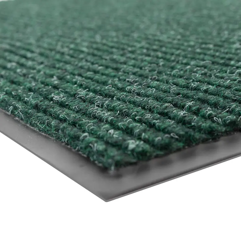 Notrax 109 Brush Step Entrance Mat – 4′ x 6′ Indoor/Outdoor Absorbent Doormat, Hunter Green, Slip-Resistant Rubber Backing