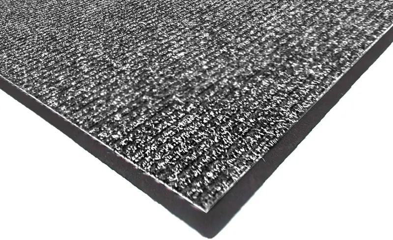 NoTrax 117 Heritage Rib Indoor Entrance Mat – 2′ x 3′ Absorbent Carpeted Floor Mat, Gray