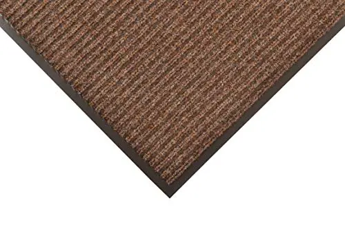 Notrax 117 Heritage Rib Indoor Entrance Mat — 4′ x 6′ Brown Carpeted Entry Rug for Offices and Homes