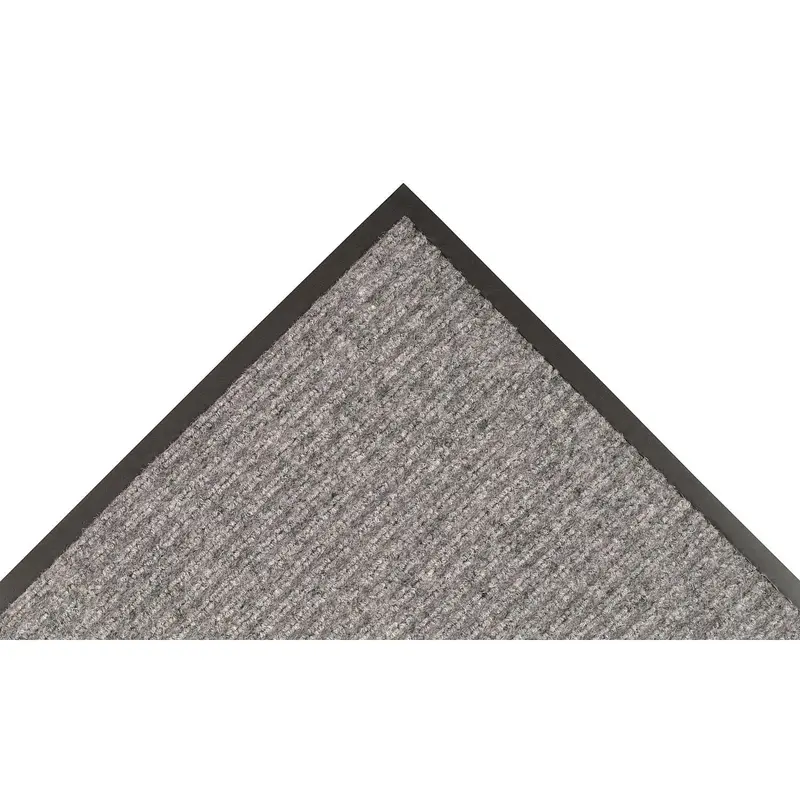 NoTrax Heritage Rib Carpeted Entrance Mat – 3′ x 6′, Gray Absorbent Indoor Mat for Lobbies and Offices