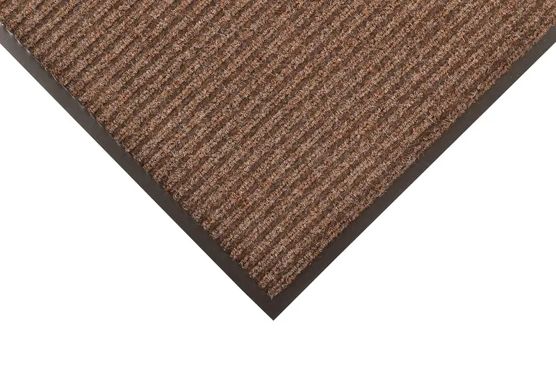 Notrax Heritage Rib Commercial Entrance Mat – 4′ x 8′, Brown Carpeted Lobby Floor Mat
