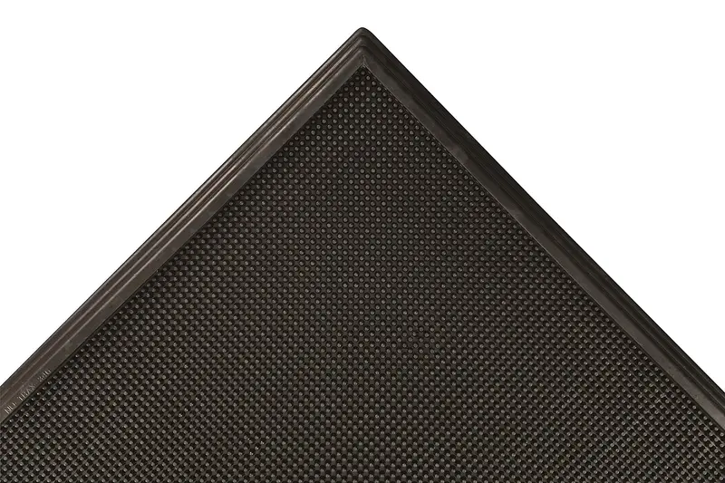 Notrax Sani-Trax Disinfectant Entry Mat – 24 in × 32 in Black Floor Sanitizer Mat for Shoe Cleaning