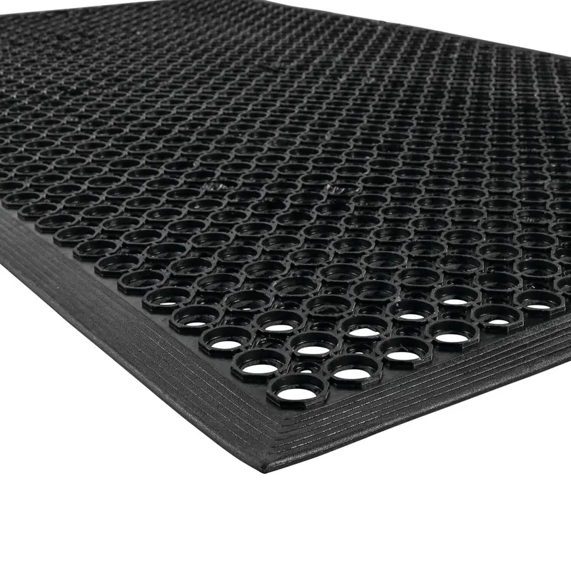 Notrax T30 Restaurant Floor Mat – 3′ x 10′ Lightweight Anti-Fatigue Rubber Mat with Drainage Holes & Beveled Edges