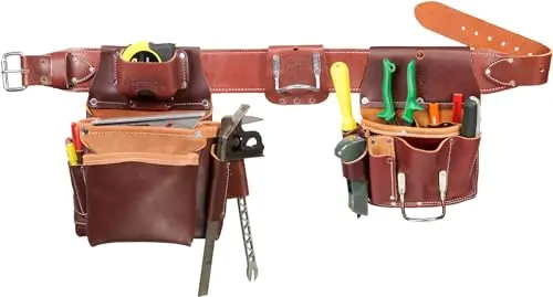 Occidental Leather 5092 M Pro Drywall Tool Belt – Lightweight Leather Set