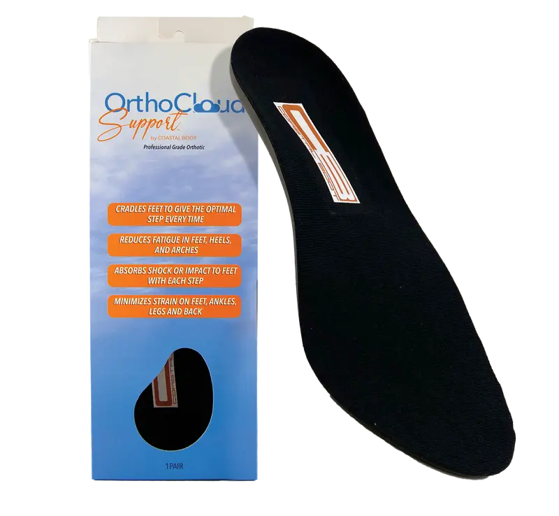 OrthoCloud Support Premium Orthotic Insoles – Dual-Density Arch Support