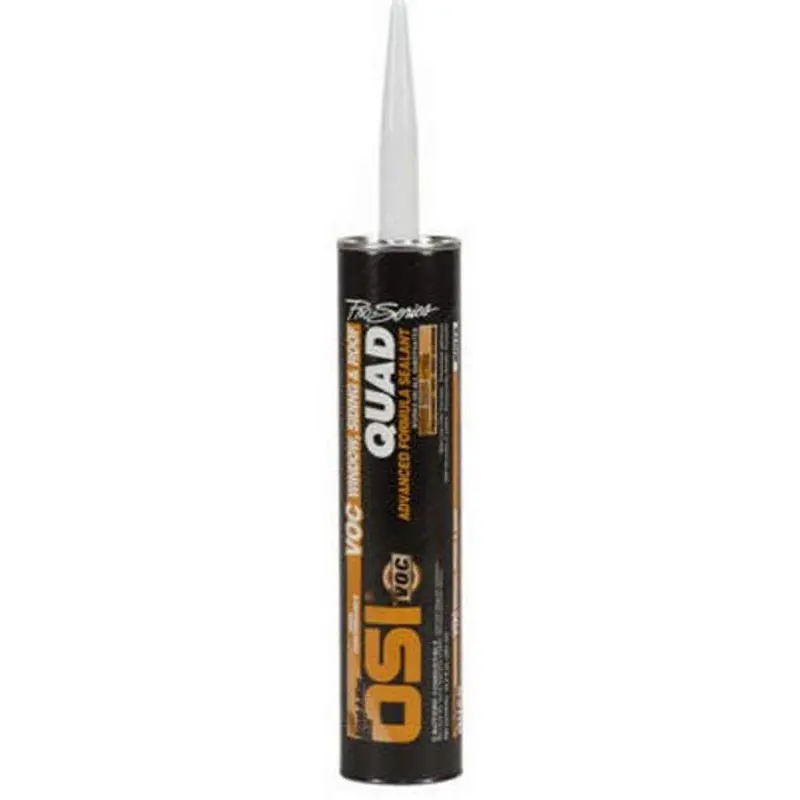 OSI Quad Sealant — White, 10 fl oz Cartridge for Windows, Doors & Siding