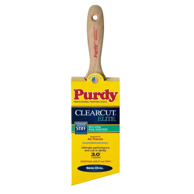 Purdy Clearcut Elite Angular Wall Brush – Precision Trim Brush with Angled Bristles