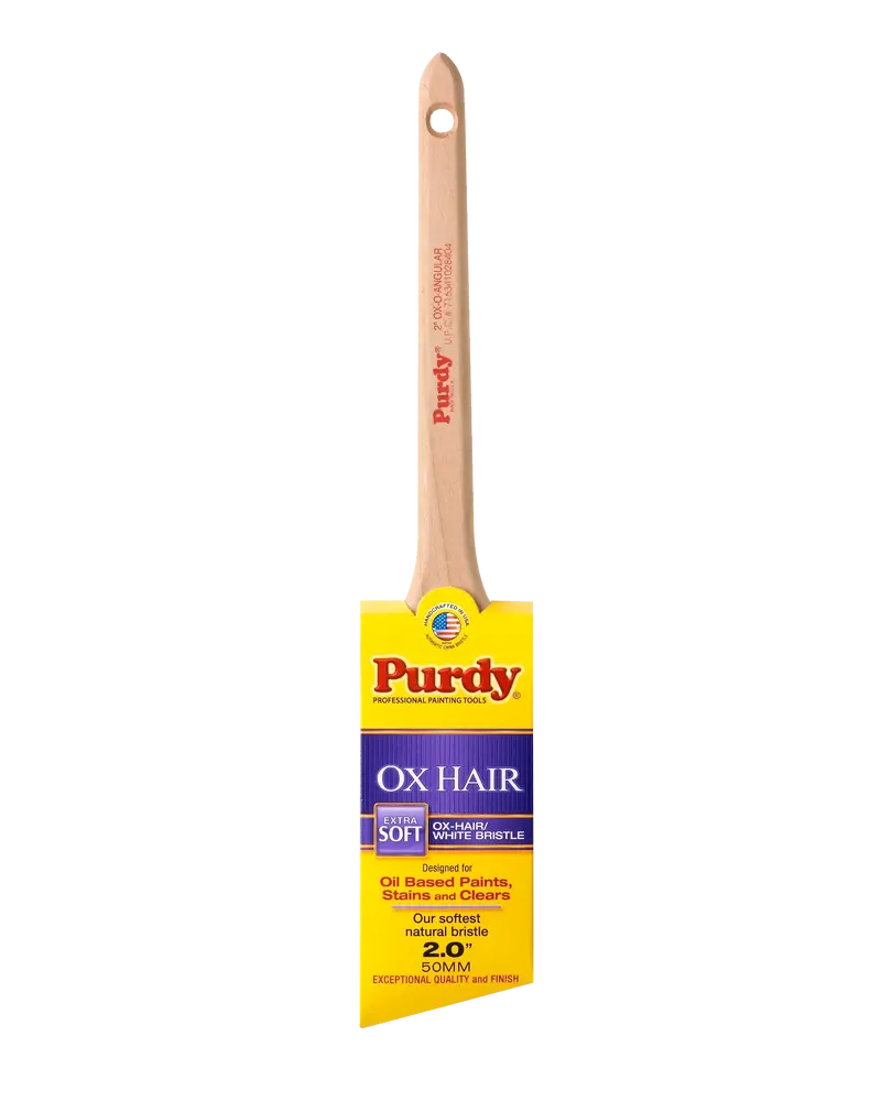 Purdy Ox-Hair 1-1/2″ Angled Sash Brush – Ox-O-Angular Design