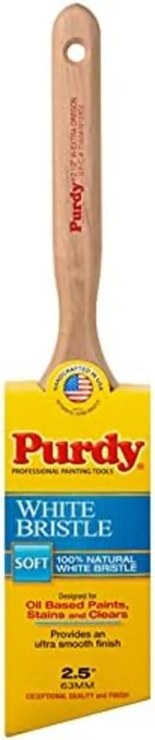 Purdy White Bristle Oregon Trim Brush – 2-1/2″ Soft-Angle Design for Precision Painting