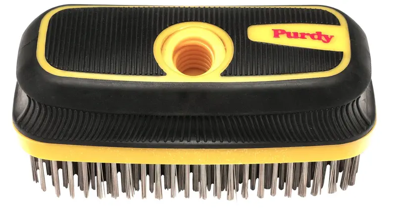 Purdy Wire Brush Block – Durable Steel Bristles on Solid Wood Handle, Model 140910300