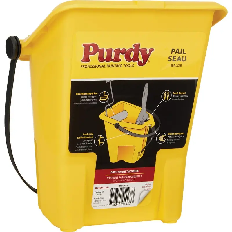 Purdy Yellow Painter’s Pail – 14T921000, Single Unit
